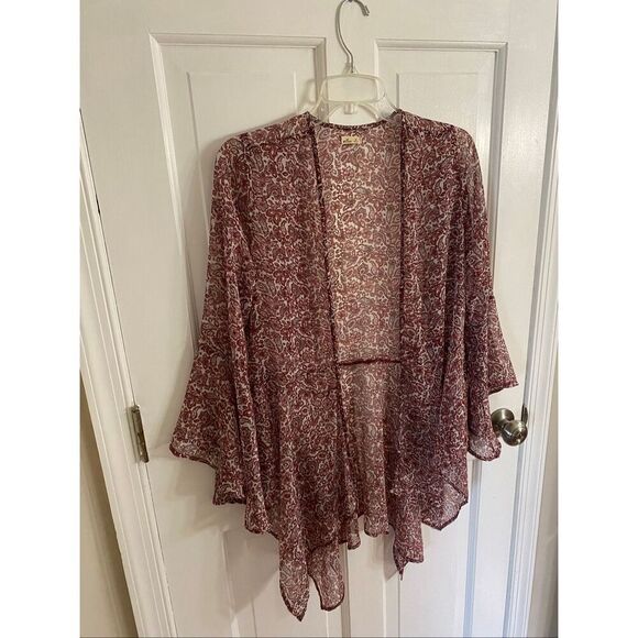 Hollister lightweight floral paisley kimono size XS - Picture 3 of 9